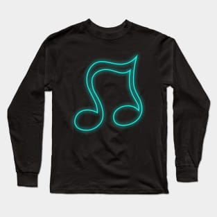 Neon Music Note Long Sleeve T-Shirt